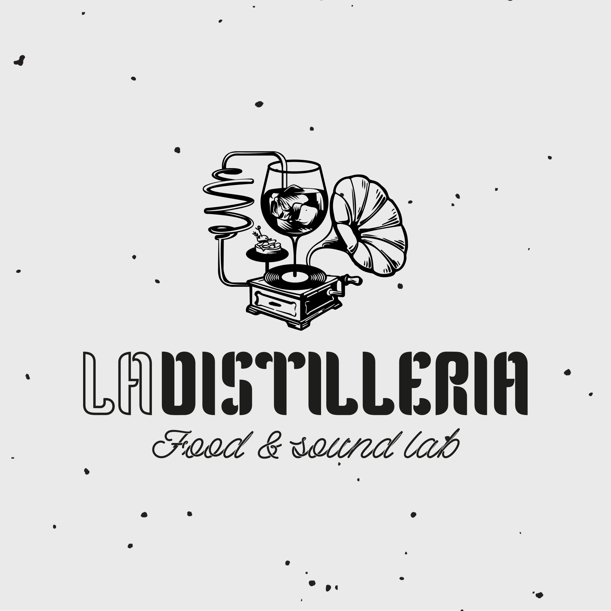 La Distilleria - Food & Sound Lab. logo by GGCA Creative Agency