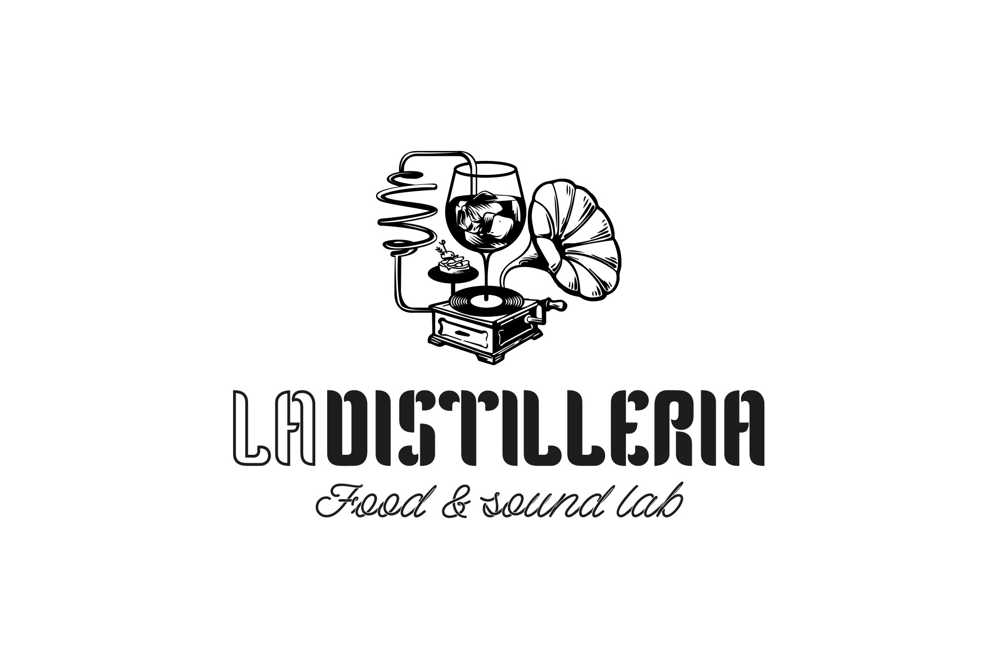 La Distilleria - Food & Sound Lab - logo, branding - img 1
