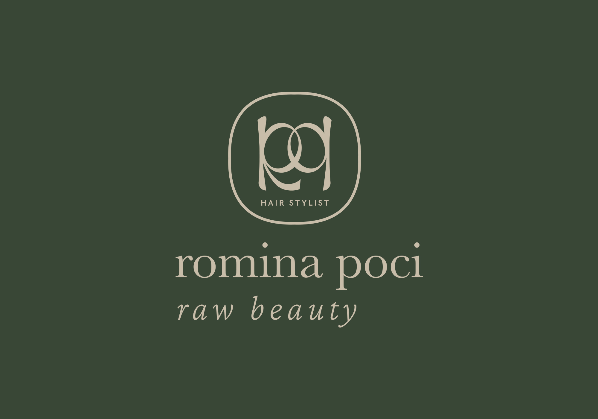 Romina Poci, Raw Beauty - Restyle logo, branding, print - img 1